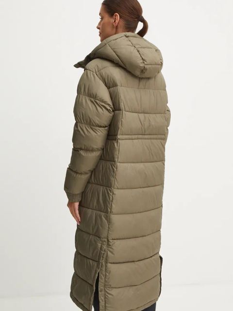 Columbia kurtka damska kolor zielony zimowa