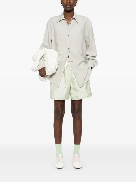 Jil Sander belted shorts - Green