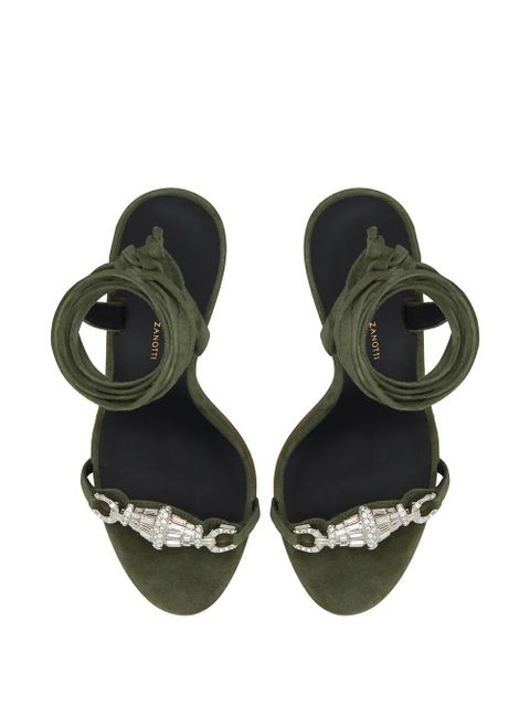 Giuseppe Zanotti Thais 105mm sandals - Green