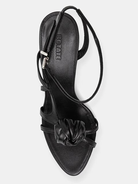 Rotate sandały skórzane kolor czarny 115991100