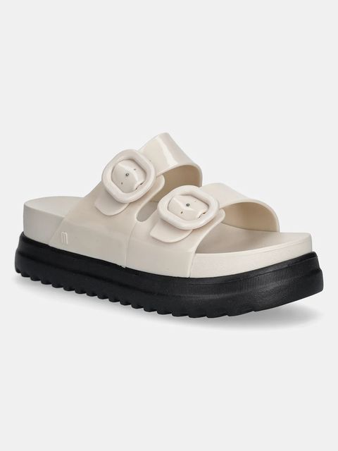 Melissa klapki COZY PLATFORM damskie kolor beżowy na platformie M 36158 - zdjęcie produktu nr 1