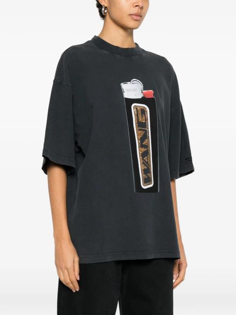 Alexander Wang graphic T-shirt - Grey - zdjęcie produktu nr 2