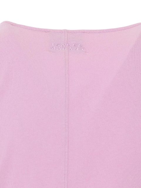 MARANT ÉTOILE Maisan embroidered ruffled top - Pink