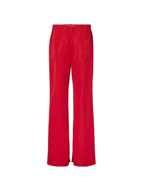 FENDI elasticated wide-leg trousers - Red - zdjęcie produktu nr 2