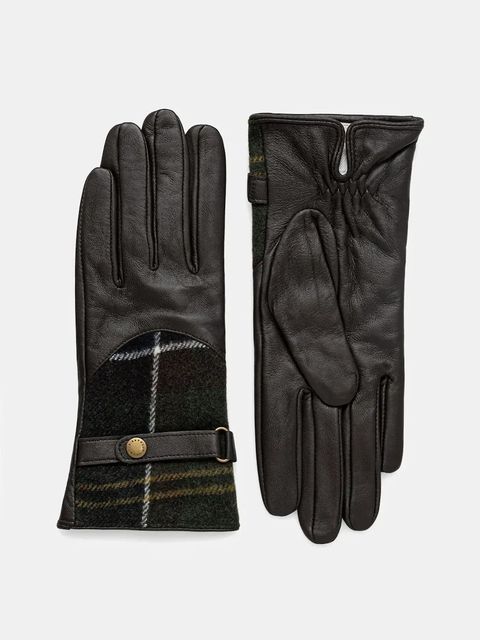 Barbour rękawiczki skórzane damskie kolor brązowy LGL0037 - zdjęcie produktu nr 1