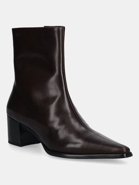 Vagabond Shoemakers botki skórzane GISELLE damskie kolor brązowy na słupku 5854-001-35 - zdjęcie produktu nr 1