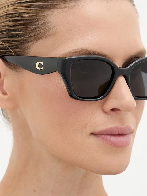 Coach okulary przeciwsłoneczne damskie kolor czarny 0HC8434U