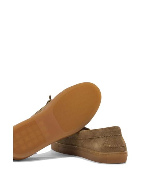 Copenhagen fringed suede loafers - Brown