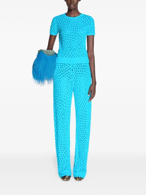 DRIES VAN NOTEN dot-pattern jersey T-shirt - Blue - zdjęcie produktu nr 2