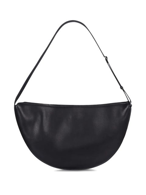 The Row adjustable leather shoulder bag - Black