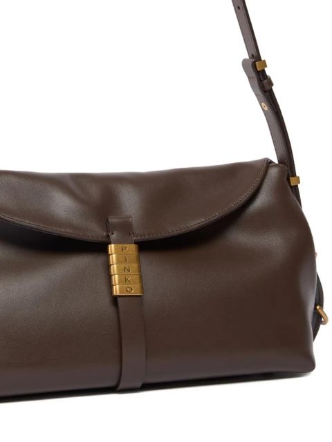 PINKO medium Classic Saddle shoulder bag - Brown