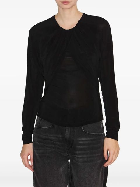 ISABEL MARANT Gaetane blouse - Black - zdjęcie produktu nr 2