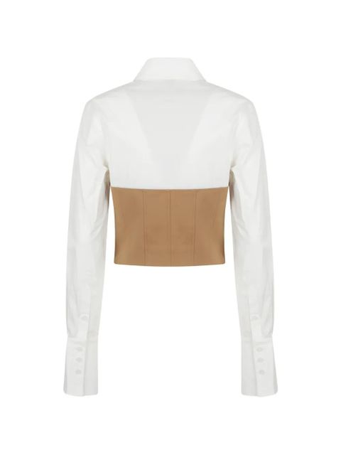 Simkhai Lidey corset-style panelled shirt - White - zdjęcie produktu nr 2