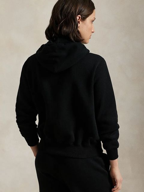 Polo Ralph Lauren bluza damska kolor czarny z kapturem gładka 211971699 - zdjęcie produktu nr 2