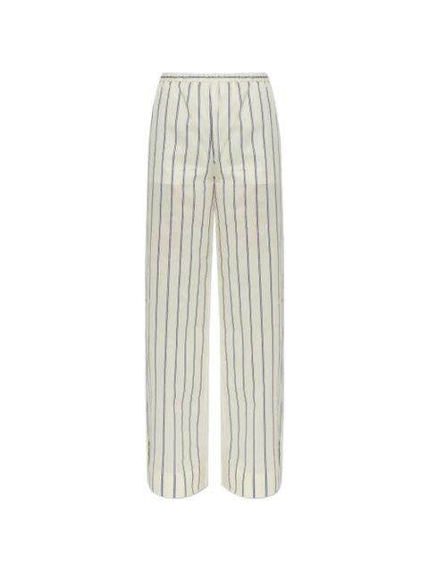 Moncler striped wide-leg trousers - Neutrals - zdjęcie produktu nr 1