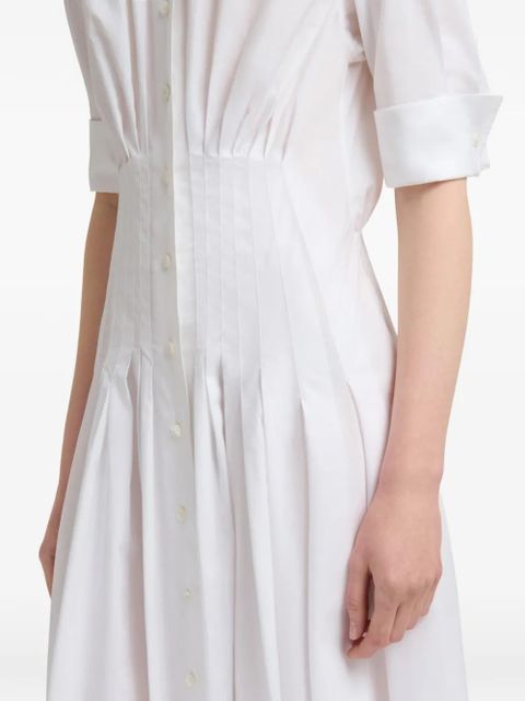 Marni cuffed cinched dress - White