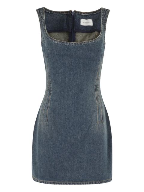 Magda Butrym square-neck denim mini dress - Blue - zdjęcie produktu nr 1