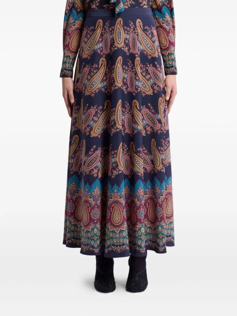 ETRO paisley-print maxi skirt - Blue - zdjęcie produktu nr 2