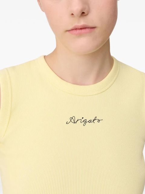 Axel Arigato ribbed scoop-neck tank top - Yellow