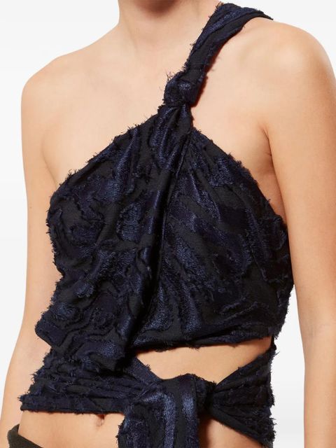 ISABEL MARANT Leyda knot-detail top - Blue