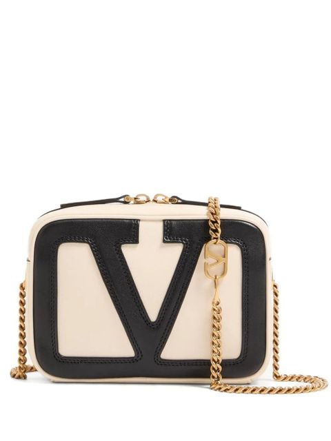 Valentino Garavani logo-embellished crossbody bag - White