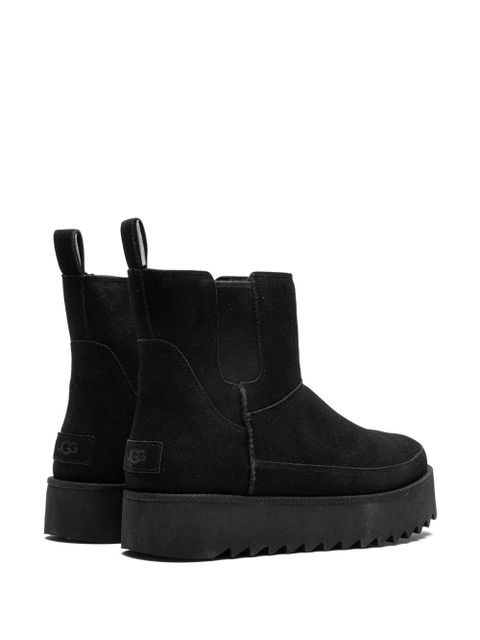 UGG Chelsea Platform Mini "Black Suede" boots