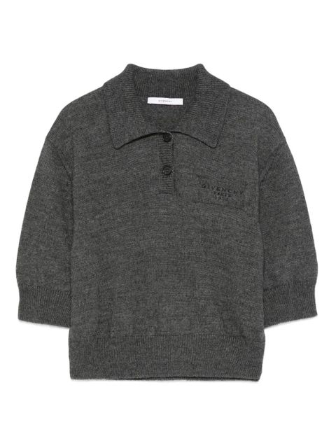 Givenchy short-sleeve logo polo-neck knitwear - Grey - zdjęcie produktu nr 1