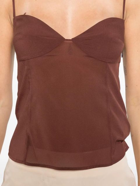 St. Agni strapless top - Brown