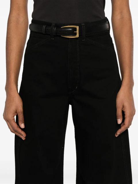 LEMAIRE high-waisted curved jeans - Black