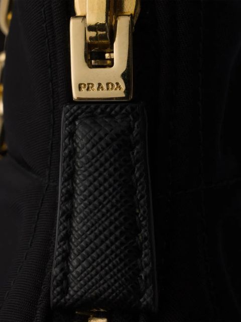 Prada mini Re-Edition quilted chain shoulder bag - Black - zdjęcie produktu nr 2