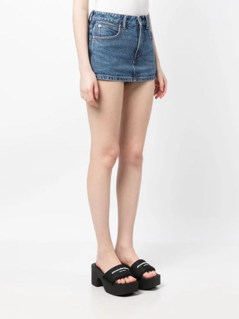 Alexander Wang mid-rise denim skort - Blue - zdjęcie produktu nr 2