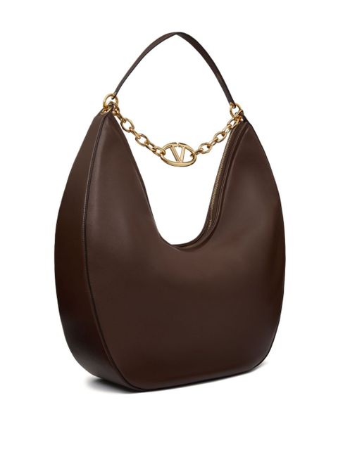 Valentino Garavani maxi VLogo Moon Hobo bag - Brown