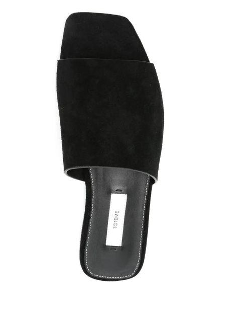 TOTEME velour-leather sandals - Black - zdjęcie produktu nr 2