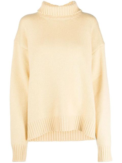 Jil Sander roll-neck loose-fit jumper - Yellow - zdjęcie produktu nr 1