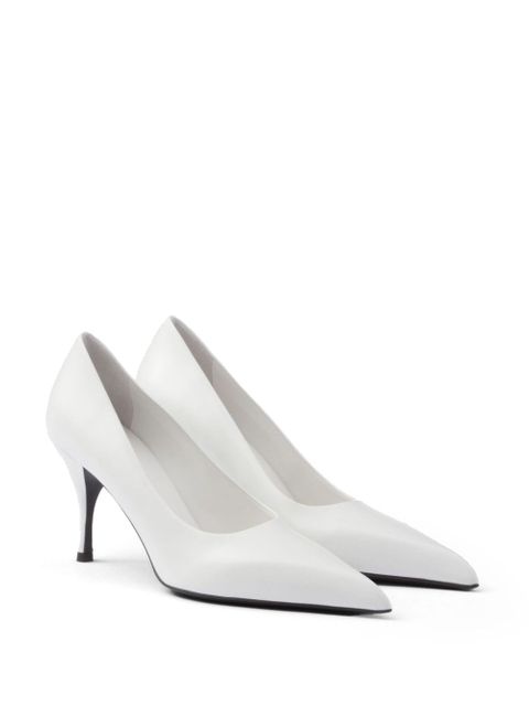 Prada 85mm leather pumps - White - zdjęcie produktu nr 2