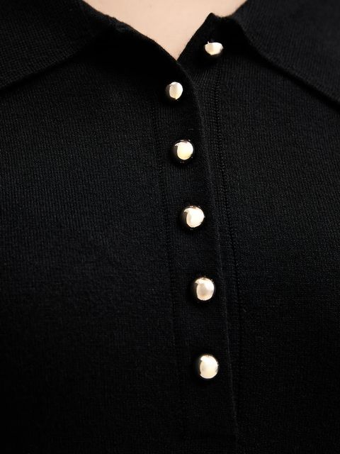 Morgan sweter damski kolor czarny lekki MPOLI