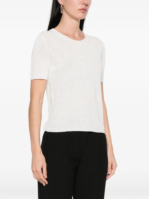 Weekend Max Mara Wkdpancone crew neck short-sleeve top - White