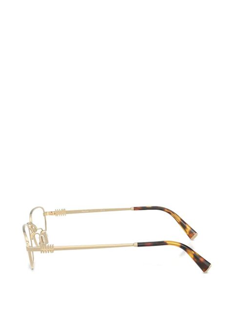 Miu Miu Eyewear rectangle-frame glasses - Gold