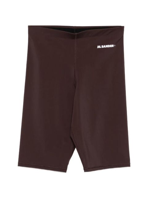 Jil Sander logo biker shorts - Brown - zdjęcie produktu nr 1