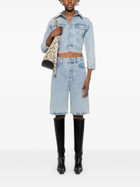 WARDROBE.NYC cropped denim jacket - Blue - zdjęcie produktu nr 2