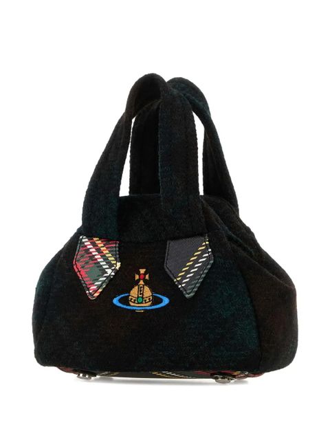 Vivienne Westwood Yasmine embroidered fabric mini tote bag - Black