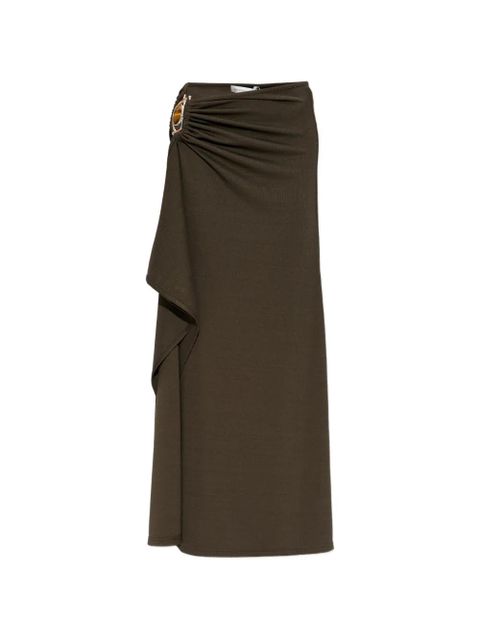 Christopher Esber buckle gathered skirt - Green - zdjęcie produktu nr 1