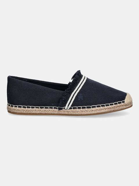 Tommy Hilfiger espadryle FRINGE CANVAS CLOSED ESPADRILLE kolor granatowy FW0FW08881 - zdjęcie produktu nr 2