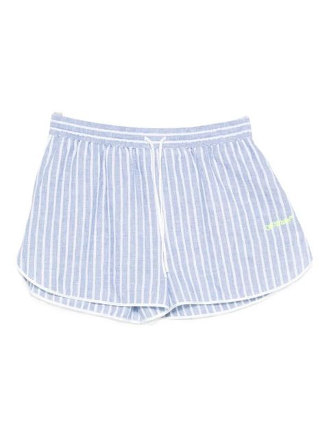Off-White striped shorts - Blue