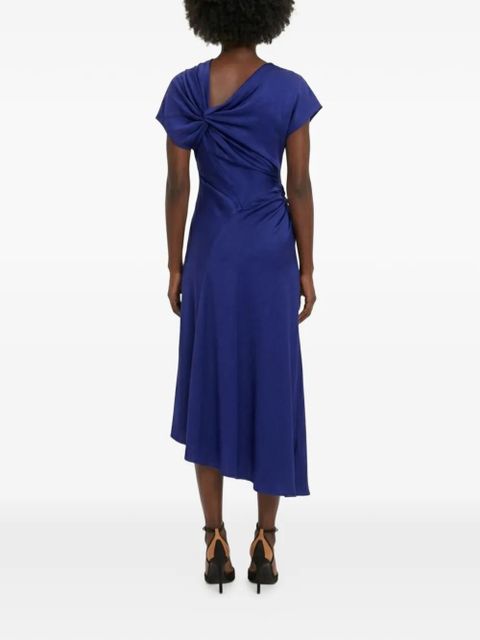 Victoria Beckham Asymmetric gathered dress - Blue - zdjęcie produktu nr 2