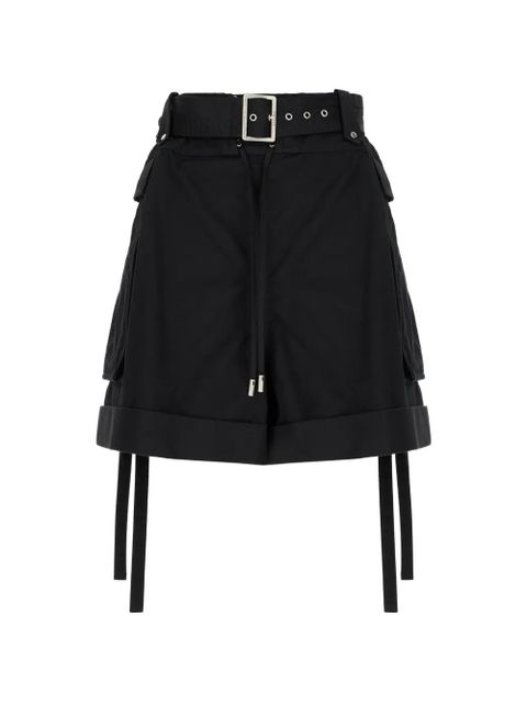 Alexander McQueen belted cargo shorts - Black - zdjęcie produktu nr 1