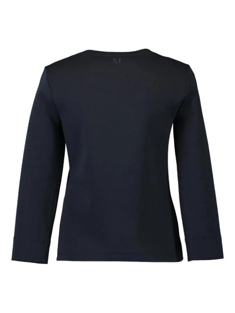 Max Mara three-quarter sleeve round-neck top - Black
