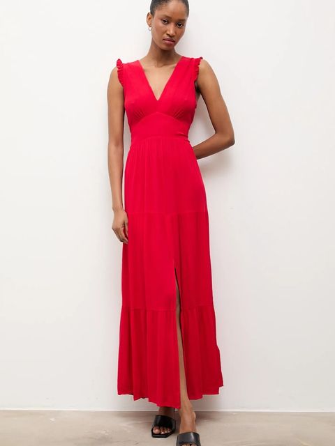 Answear.LAB sukienka rozkloszowana z wiskozy - zdjęcie produktu nr 1