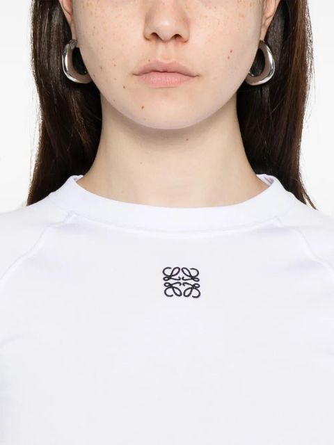 LOEWE logo-embroidered T-shirt - White