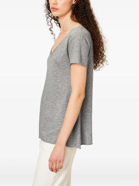 American Vintage Jacksonville V-neck T-shirt - Grey